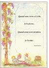 Carte Le vin